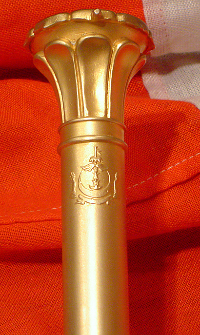 A Solid Gilt Bronze, Beautiful, Independence of Brunei 1984 Desk Cannon