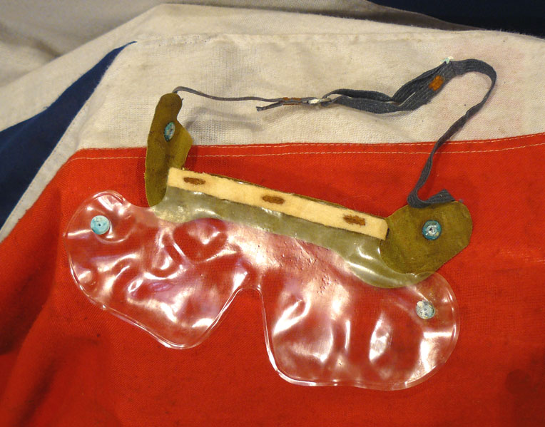 A Pair of WW2 Gas Shield Eye Protectors 'Rommel' Type