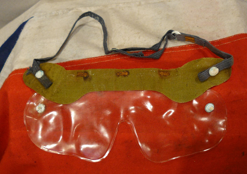 A Pair of WW2 Gas Shield Eye Protectors 'Rommel' Type