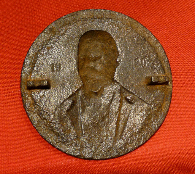 A Cast Iron Plaque of Graf Von Zeppelin The Pioneer of German Airship Travel, & The First To Realise The Potential of Airship’s Ability of Bombing Combat Against Cities Far Behind Enemy Lines