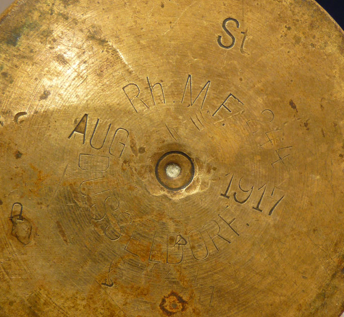 An Iconic Example of Now Highly Collectable Military Artwork of WW1. German Artillery Shell Trench Art Vases Dated August 1917
