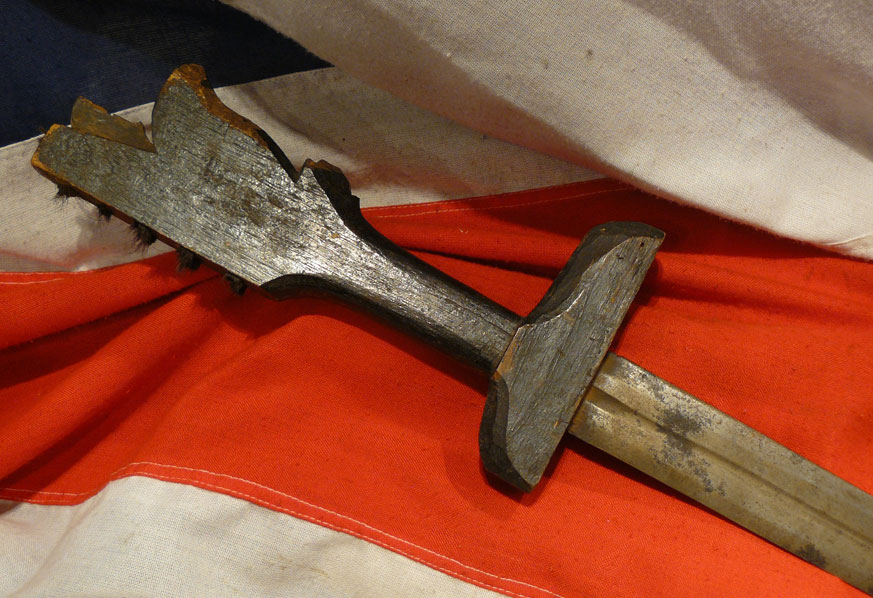 A Good & Rare Antique, Malaysian, Kampilan Sword. A Sword Very Rarely Seen in Europe. The Kapampangan Name of the Kampilan was