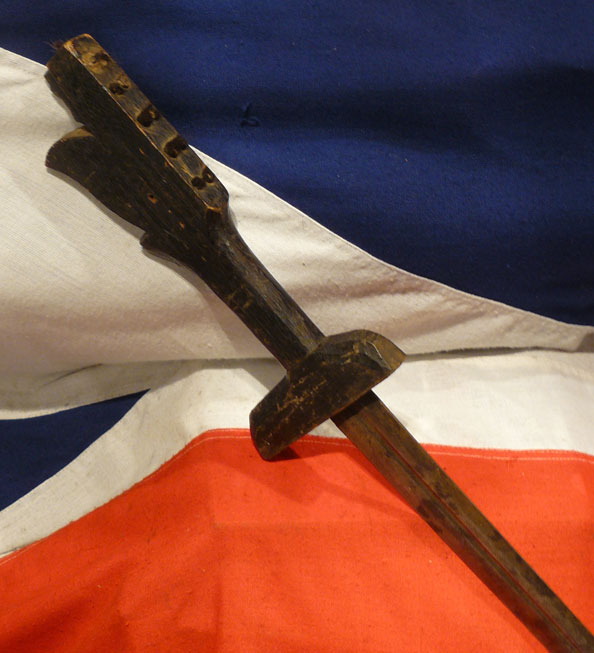 A Good & Rare Antique, Malaysian, Kampilan Sword. A Sword Very Rarely Seen in Europe. The Kapampangan Name of the Kampilan was