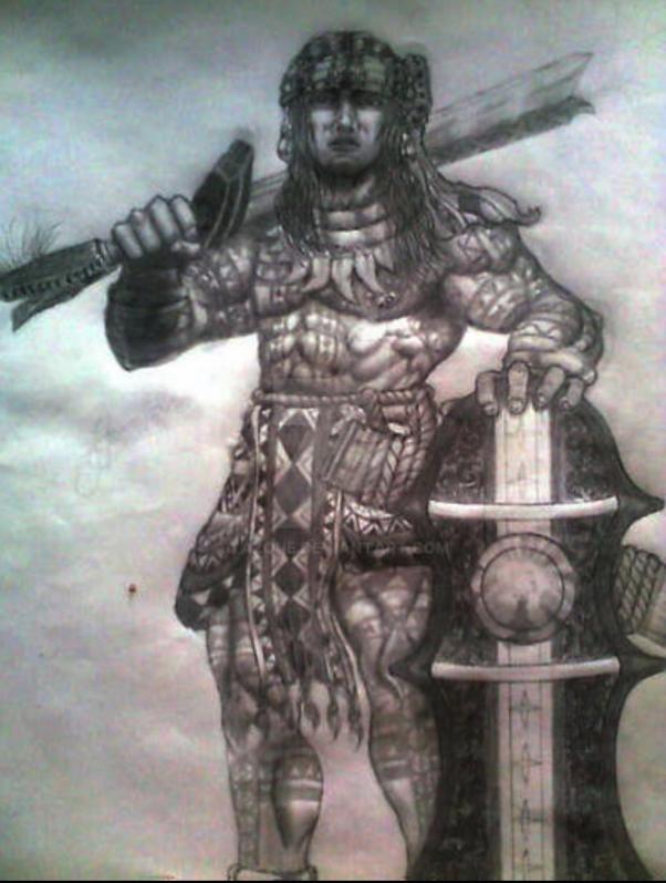 A Good & Rare Antique, Malaysian, Kampilan Sword. A Sword Very Rarely Seen in Europe. The Kapampangan Name of the Kampilan was