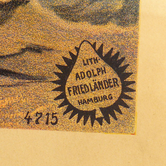 A Fabulous, Huge, & Very Rare Original 1909 Poster For Schichtl's Marine-Theater. Depicting Germany’s Military Might In The Air, and Sea. Produced by the Showman Known at the Time as Germany’s P,T. Barnum The Greatest Showman on Earth