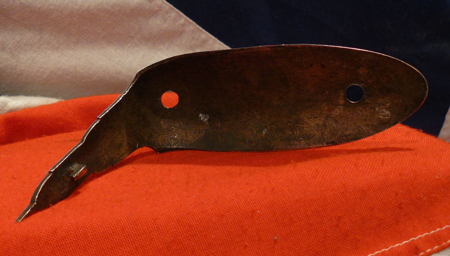 An 18th Century Hallmarked Solid Silver Butt Cap For A Gentleman's Musket