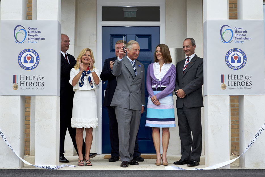 A Grenadier Guards Officer's Sword From The Lanes Armoury Sold, and Raised £2,465 For The Queen Elizabeth Hospital Birmingham Charity, Photographed With H.M. King Charles formerly HRH P.O.W
