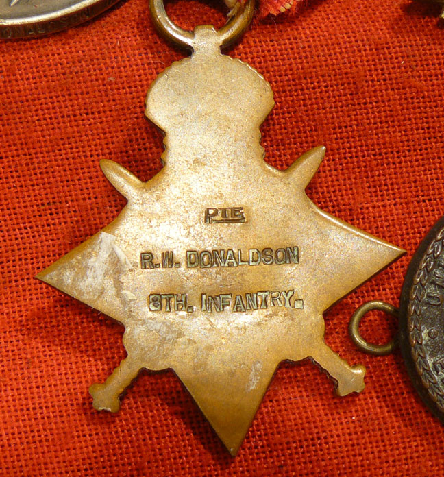 A Good WW1 14/15 Star 'South African' Trio With Transvaal Scottish Badge