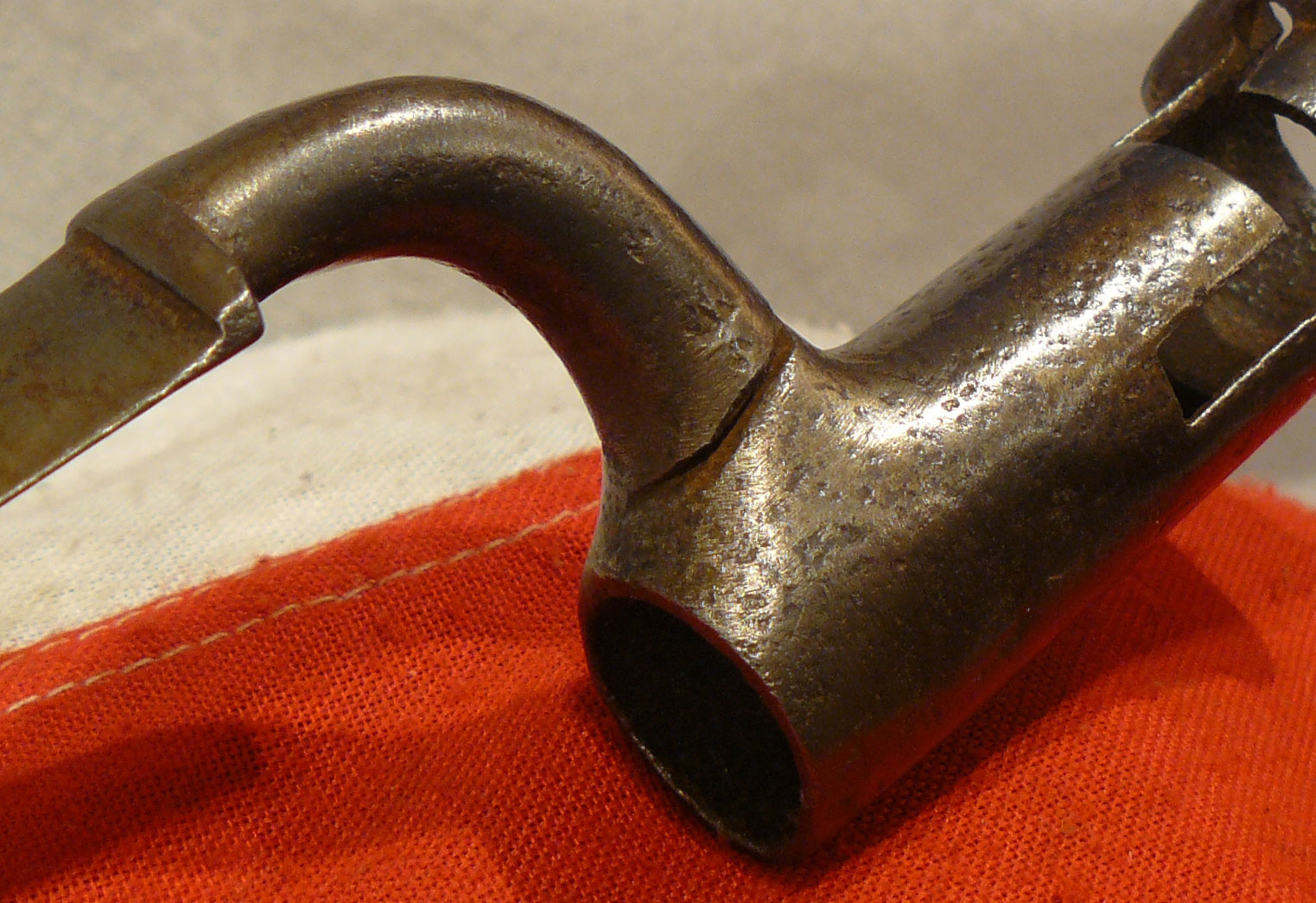 A Rare 1840 Constabulary Carbine Bayonet with Deep Defensive Sword Cut