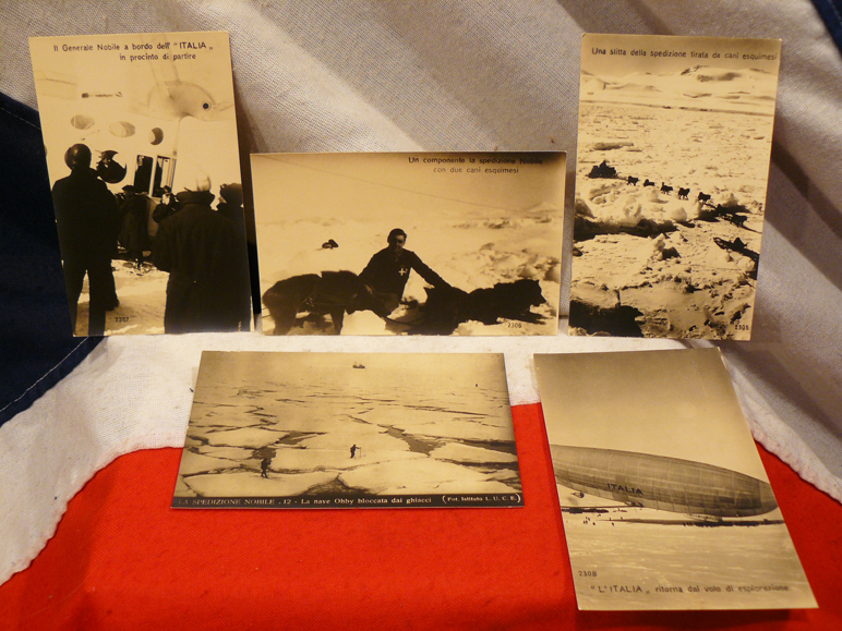 A Most Rare Set Of 12 Original Photographs Of The General Nobile 1928 Polar Airship Expedition