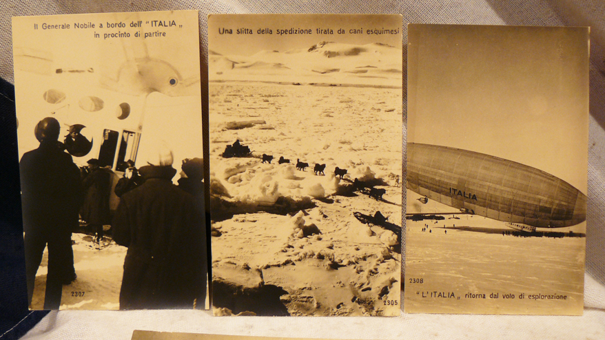 A Most Rare Set Of 12 Original Photographs Of The General Nobile 1928 Polar Airship Expedition
