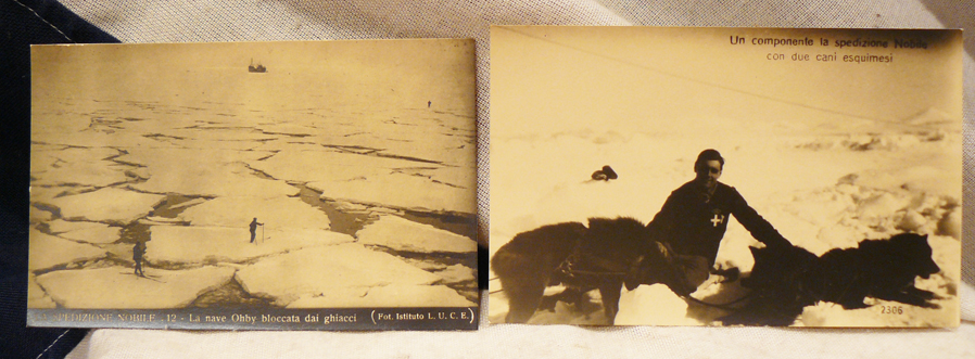 A Most Rare Set Of 12 Original Photographs Of The General Nobile 1928 Polar Airship Expedition