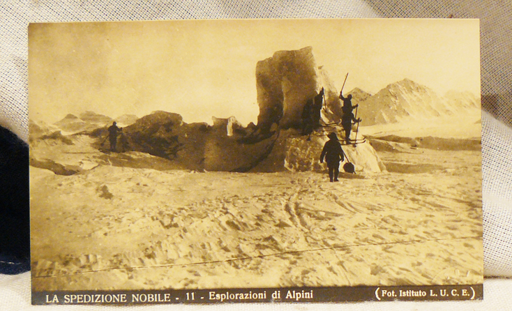 A Most Rare Set Of 12 Original Photographs Of The General Nobile 1928 Polar Airship Expedition