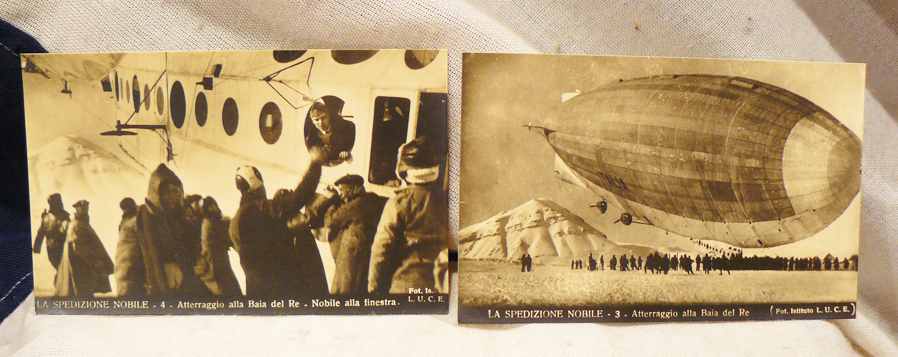 A Most Rare Set Of 12 Original Photographs Of The General Nobile 1928 Polar Airship Expedition