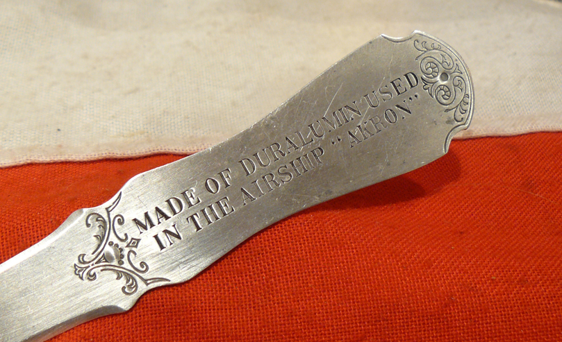 An Original Desk Paperknife Made From Duralumin Of Airship USS Akron