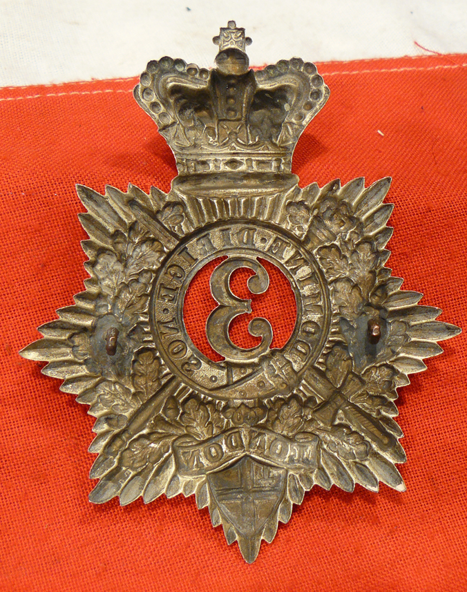 Scarce, Victorian, 3rd City of London Silvered Shako Helmet Plate