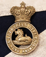 A Victorian Kaffrarian Rifles Badge, of South Africa, Motto