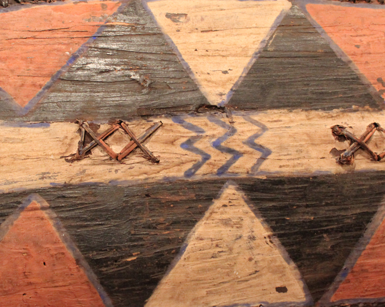 A Most Scarce and Beautiful African Congo Tribal Warrior's Shield, of the Mongo Tribe.