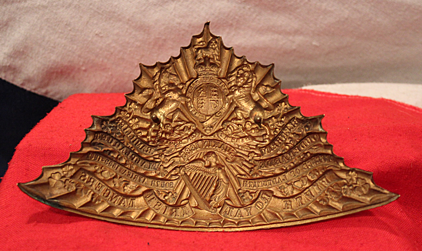 A Stunning & Rare 5th Royal Irish Lancers Tchapka Helmet Plate