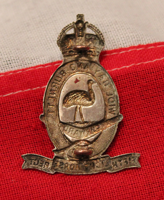 A Superb Silver Australian 5th Light Horse Mobile Infantry Badge
