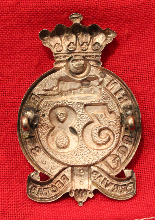 Victorian Silver Very Scarce Canadian Officer's Badge of the 38th Dunfferin Rifles