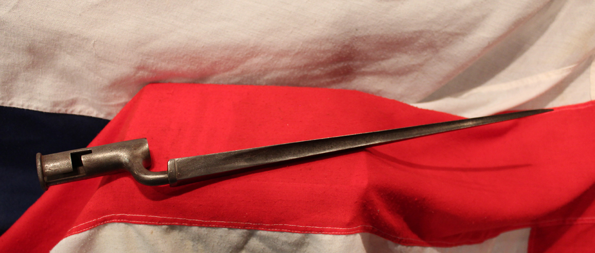 A Very Fine, Early to Mid 18th Century, Regimental 27th Foot Inniskillings, 1st Land Pattern Brown Bess Musket Bayonet. One of the Most Desirable and Collectable Bayonets, Used By One Of The Most Famous of Regiments