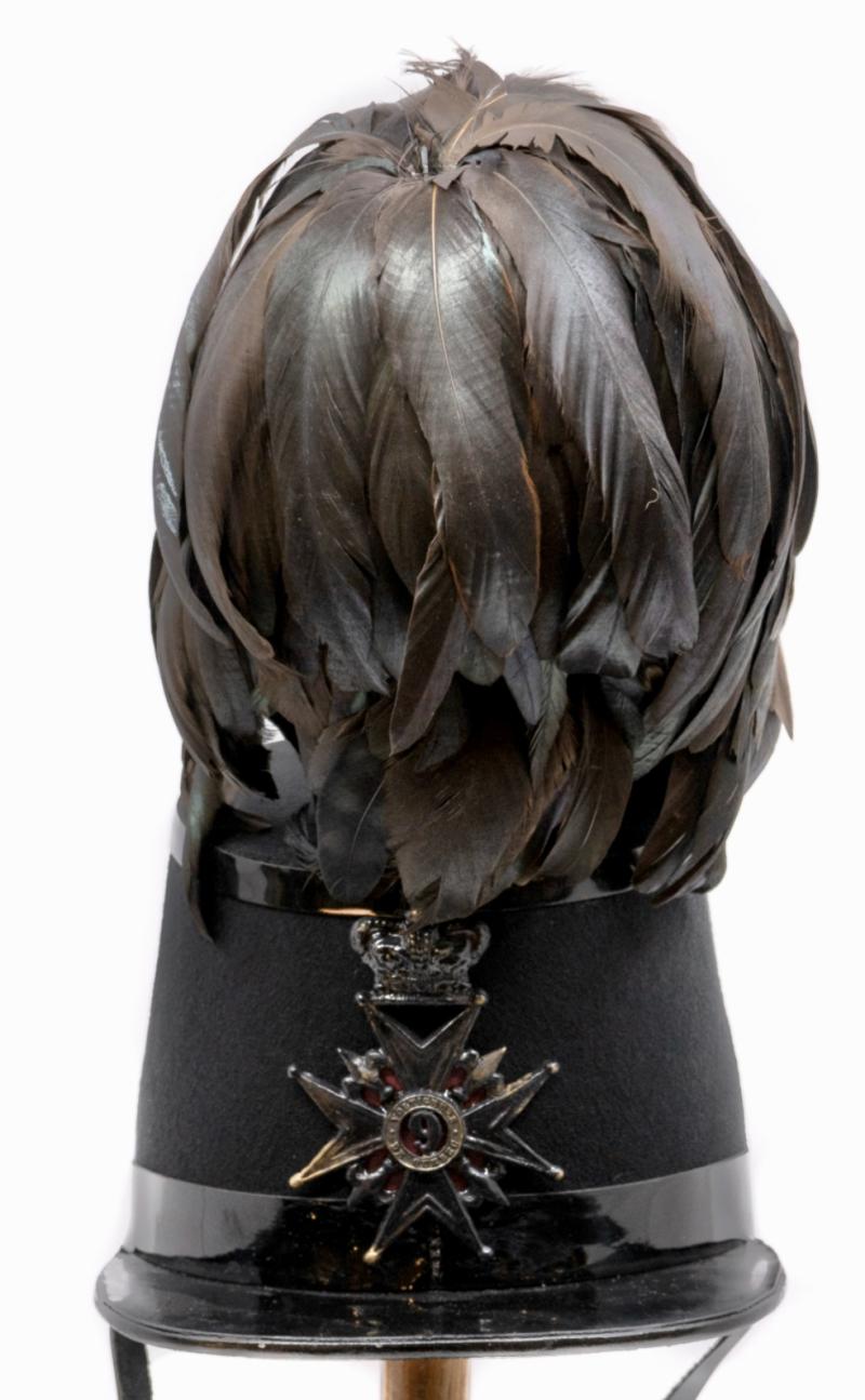 A n Original 1870's Victorian the 9th Battalion Volunteer Militia Rifles of Canada, 9th Voltiguers De Quebec Shako Plate. The Oldest French Canadian Regiment.