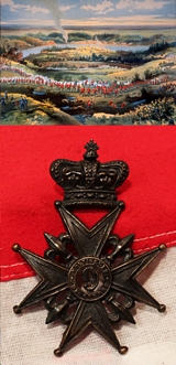 A n Original 1870's Victorian the 9th Battalion Volunteer Militia Rifles of Canada, 9th Voltiguers De Quebec Shako Plate. The Oldest French Canadian Regiment.