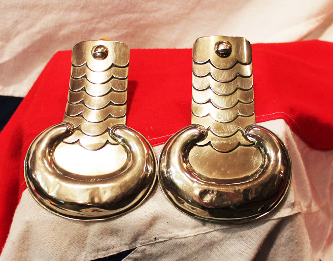 A Very Good Pair of Early Victorian Crimean War, British Dragoon Tunic Shoulder Scales