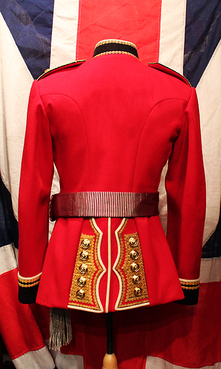 A Stunning British Welsh Guards Officer's Dress Tunic. Of Finest Quality Tailoring Fit For The Prince of Wales, Former Colonel of The Regiment of the Welsh Guards, {Now H.M. King Charles IIIrd, Colonel in Chief of the Welsh Guards}