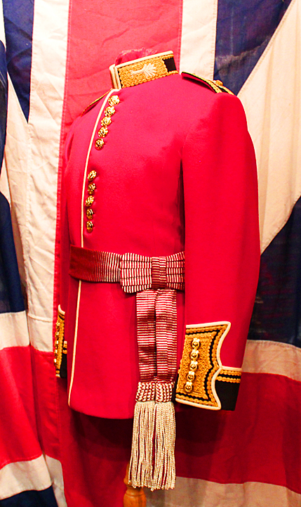 A Stunning British Welsh Guards Officer's Dress Tunic. Of Finest Quality Tailoring Fit For The Prince of Wales, Former Colonel of The Regiment of the Welsh Guards, {Now H.M. King Charles IIIrd, Colonel in Chief of the Welsh Guards}
