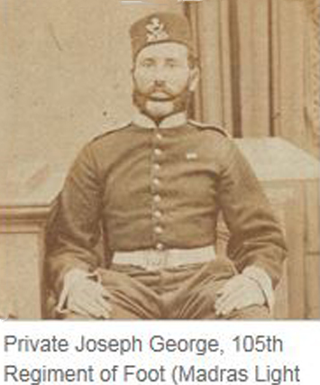 A Most Rare Victorian, Anglo Indian, British Raj, Silver 105th (Madras Light Infantry) Officer Glengarry Badge