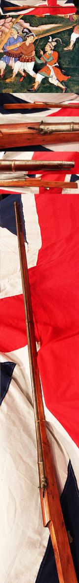 A Good 18th Century Indian Arquebus Matchlock, From Tippu Sultan Campaign Fought by General Wellington Before His Victory over Napoleon