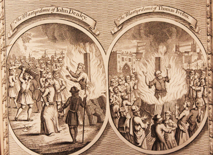 A Large Volume of Foxe's Book of Martyrs 1570, by An Impartial Hand. Detailing the Burning at the Stake of the Protestant Martyrs Under Queen ‘Bloody’ Mary the 1st’s Rule, Published 1741, Formerly Part of the Richard Hoare Collection.