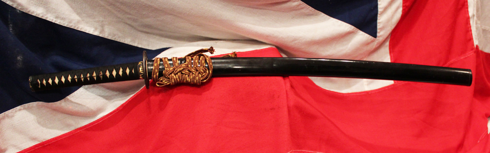 A Superlative and Beautiful Koto Katana Circa 1500, A Museum Quality Ancient Sword, Sengoku Era, with Stunning Original, Edo Period, Soten School Mounts of Shakudo & Gold, “Koushi Seiyu Zu” Tsuba