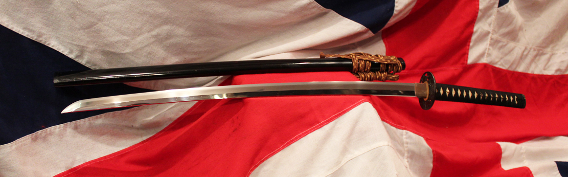 A Superlative and Beautiful Koto Katana Circa 1500, A Museum Quality Ancient Sword, Sengoku Era, with Stunning Original, Edo Period, Soten School Mounts of Shakudo & Gold, “Koushi Seiyu Zu” Tsuba