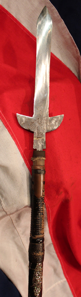 A Japanese Edo Period Processional or Ceremonial Pole Arm Yari