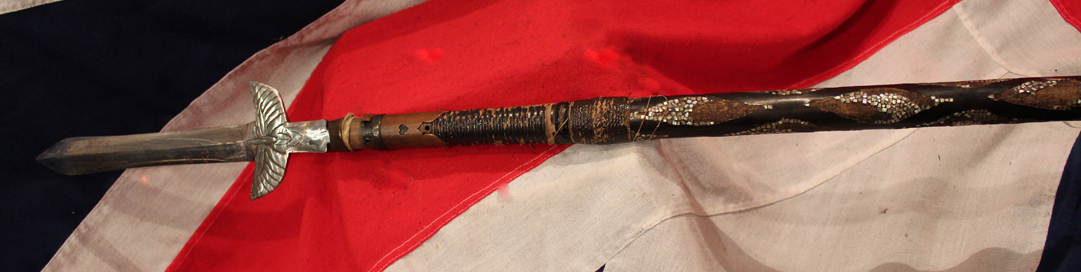 A Japanese Edo Period Processional or Ceremonial Pole Arm Yari