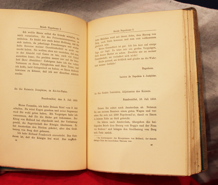 A Most Rare Item Taken From, Hitler’s No. 2, Field Marshal Keital’s Personal Library in Berlin 1946. ‘Briefe Napoleons’ From Field Marshal Keitel's Personal Collection, From His Late Son, an SS Sturmbanfuhrer, Who Was Killed in Combat