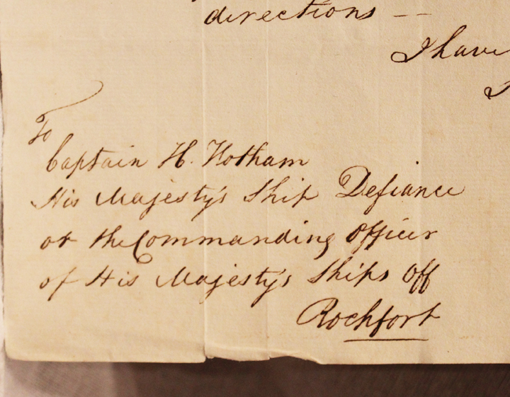 A Despatch From Commodore James Poo Beresford HMS Theseus 2 Feb 1809