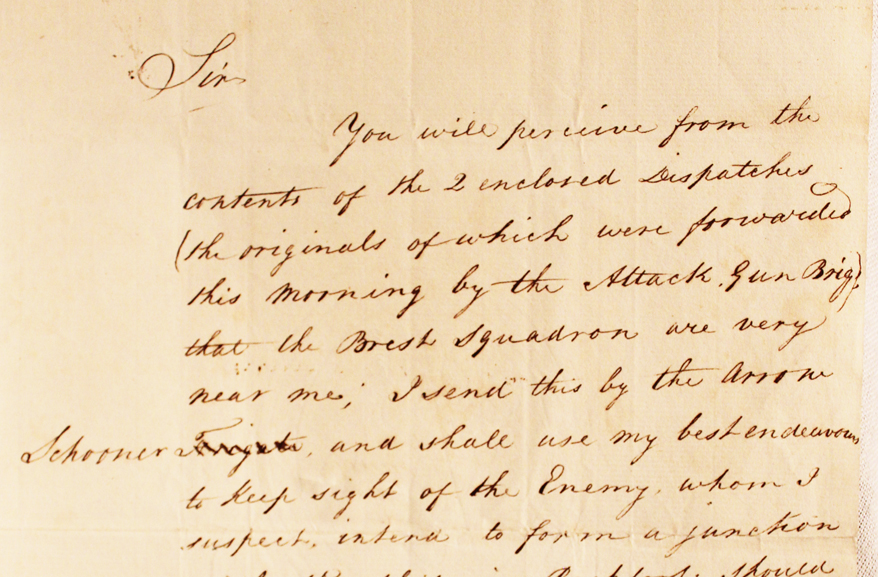 A Despatch From Commodore James Poo Beresford HMS Theseus 2 Feb 1809