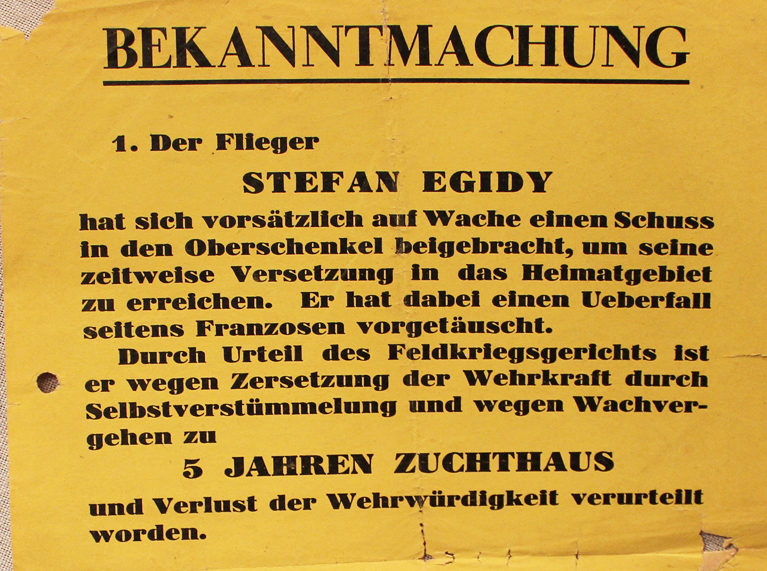 Fascinating German WW2 Public Notice Poster Regarding Two Luftwaffe Flyers. Public Crucifixion of Former Luftwaffe Fighting Aces. Blamed For The Loss of The Battleship Tirpitz