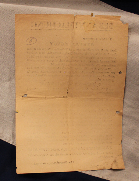 Fascinating German WW2 Public Notice Poster Regarding Two Luftwaffe Flyers. Public Crucifixion of Former Luftwaffe Fighting Aces. Blamed For The Loss of The Battleship Tirpitz