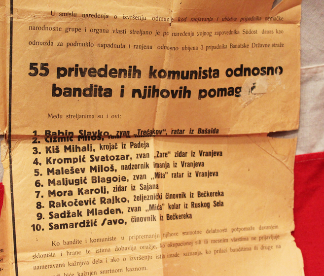 A Nazi German Occupation WW2 Public Notice Wanted Poster 1944