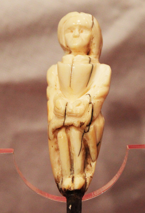 A Most Beautiful and Very Rare Medieval Tudor Period Erotically Carved Bone Hilted Knife or Dagger 500 to 600 Years Old