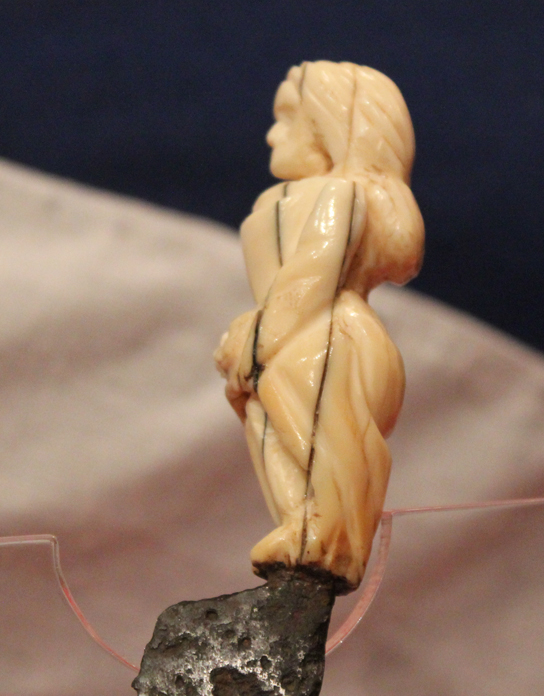 A Most Beautiful and Very Rare Medieval Tudor Period Erotically Carved Bone Hilted Knife or Dagger 500 to 600 Years Old