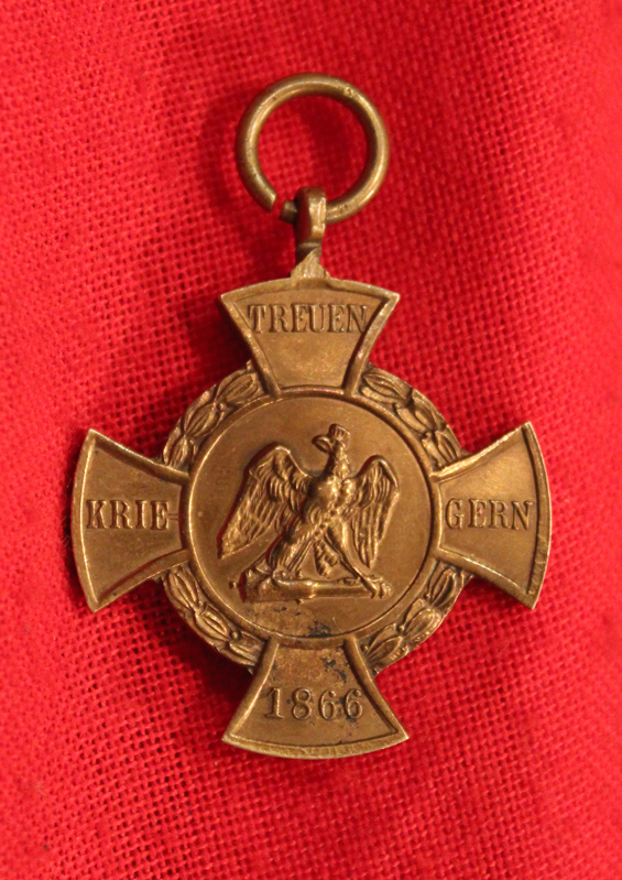The Prussian v Austria War Medal 1866, Made From Captured Cannon