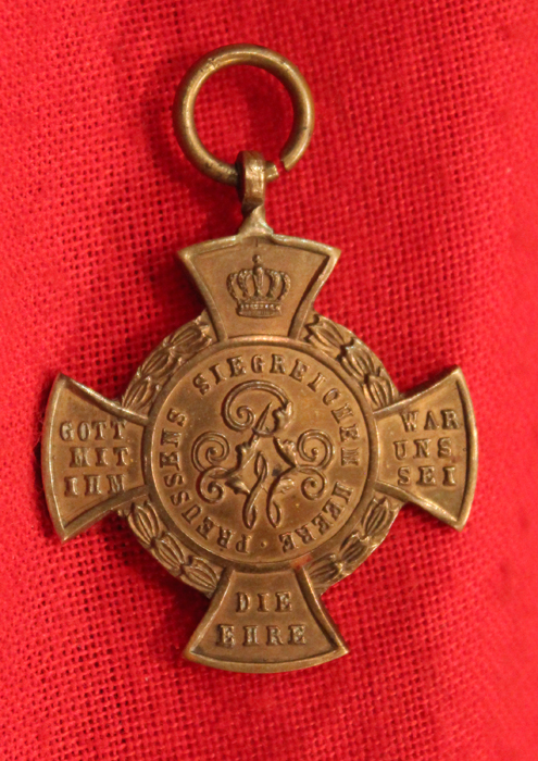 The Prussian v Austria War Medal 1866, Made From Captured Cannon