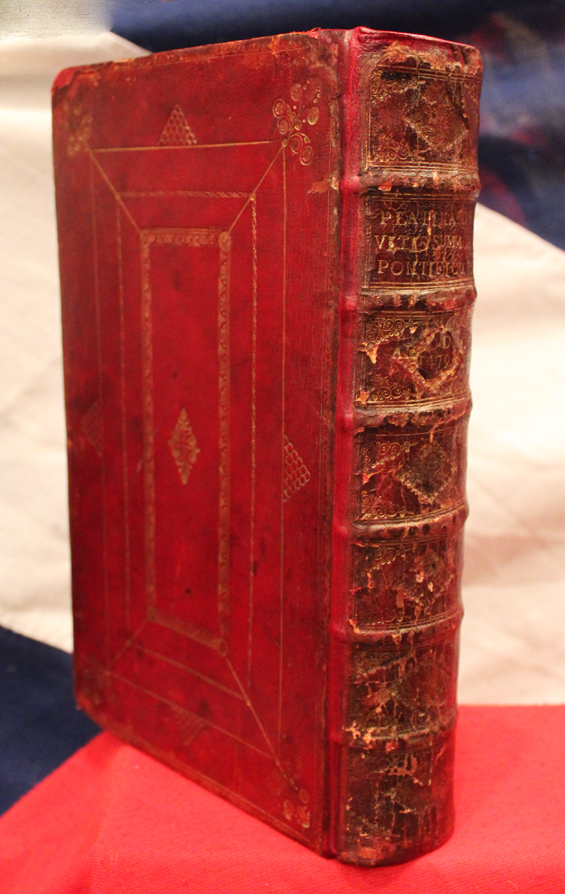 A Very Rare Original Medeavil Book, Vitae Pontificum, Ist Edition, of 1479, By Bartolomaeus Platina, Vitae Pontificum (Lives of the Popes) and Personally Presented It To Pope Sixtus IV, From the Library of Abolishionist William Roscoe