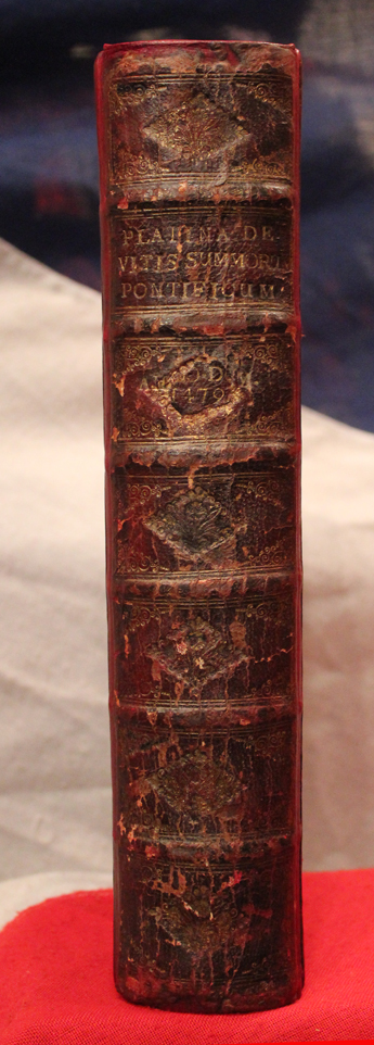 A Very Rare Original Medeavil Book, Vitae Pontificum, Ist Edition, of 1479, By Bartolomaeus Platina, Vitae Pontificum (Lives of the Popes) and Personally Presented It To Pope Sixtus IV, From the Library of Abolishionist William Roscoe